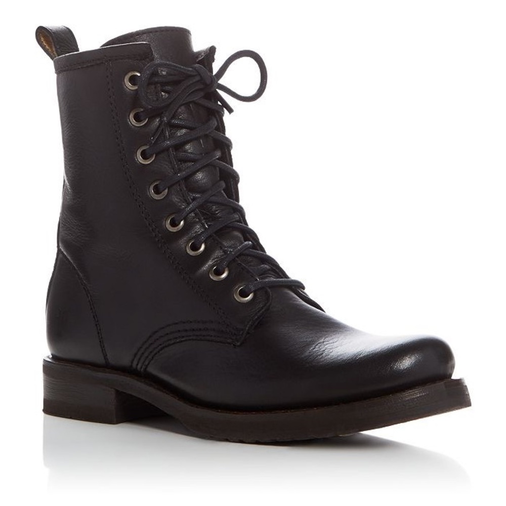 Frye Veronica lace up combat boots